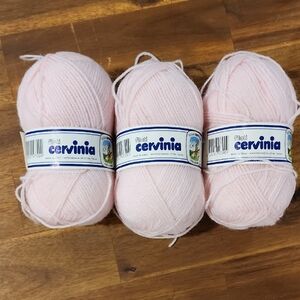 3pc 100% Acrylic Light Pink Yarn 50 Gm Each. Dk Wt